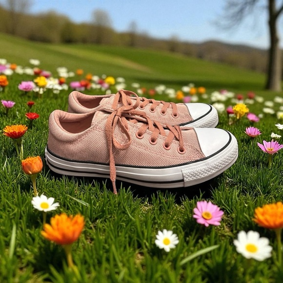 Converse Chuck Taylor Madison OX Pink All Star Sneakers - Picture 7 of 10